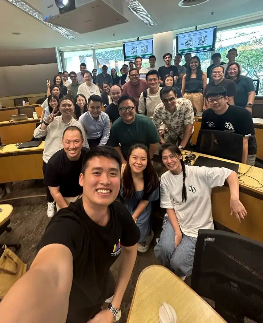Boon Peng at the Gen AI automation workshop