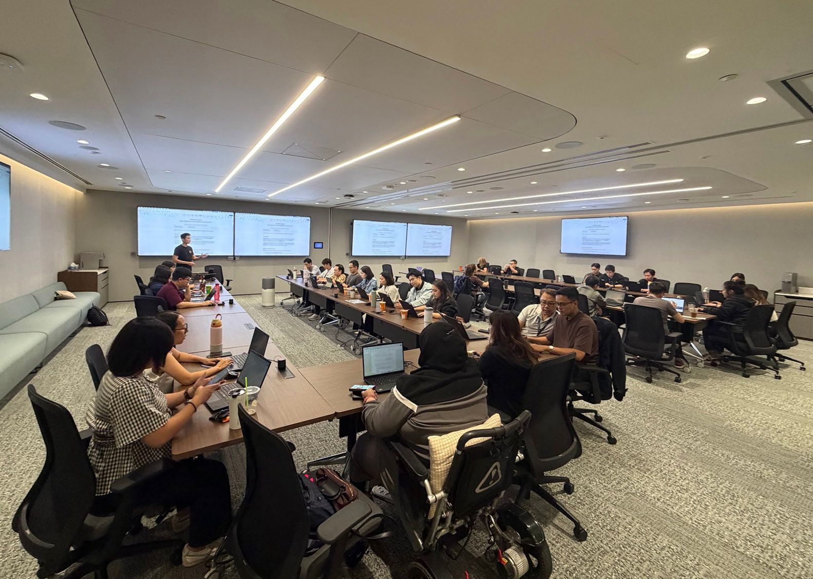 CAAS officers building workflows during the GA100 run