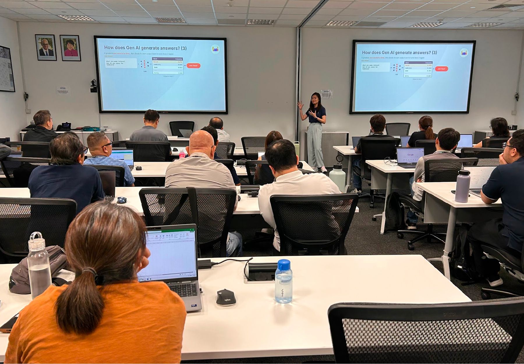 Pepperl+Fuchs Engineering team at the Heicoders Academy Gen AI workshop
