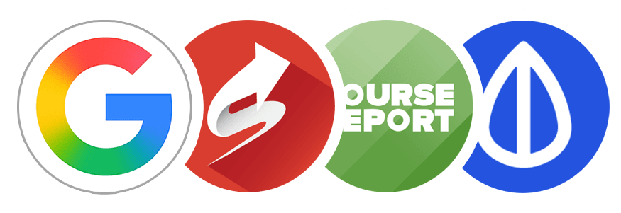 Google Reviews, Switchup, Course Report