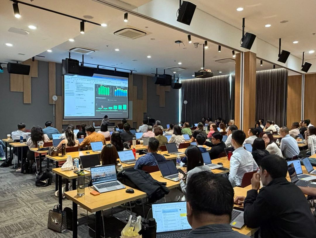 Sembcorp Industries leadership during the full-day Generative AI workshop
