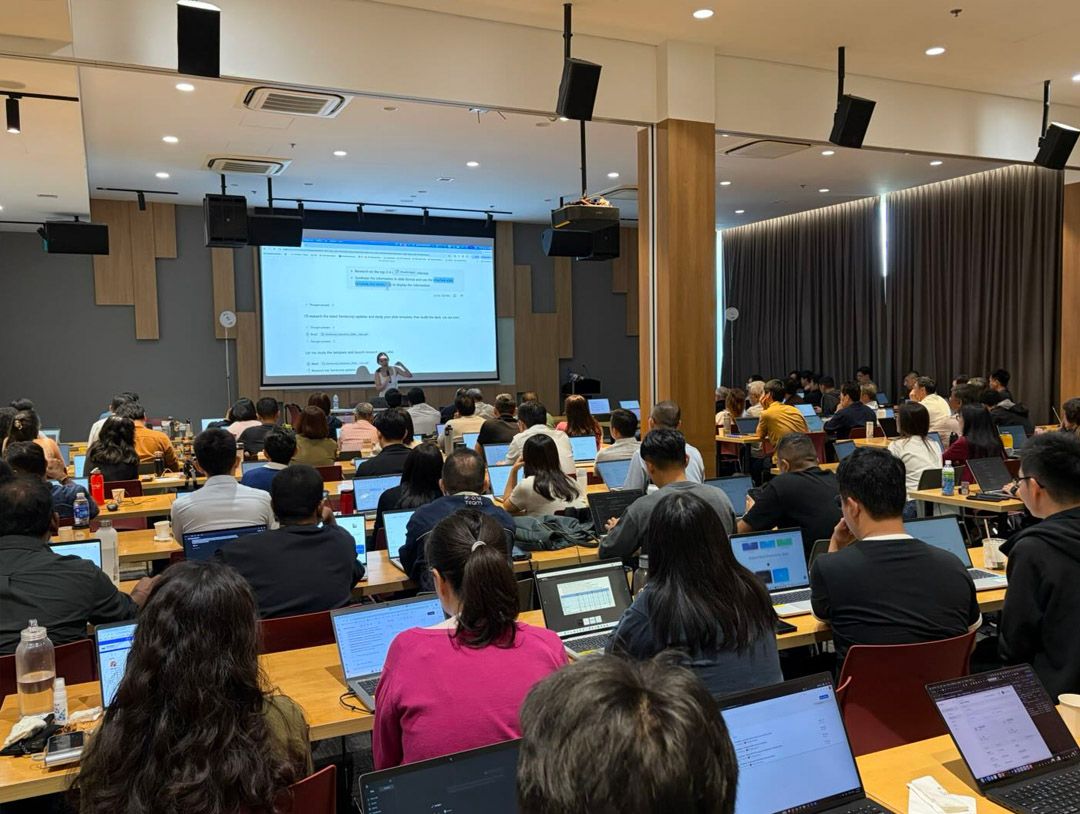 Sembcorp Industries leadership during the full-day Generative AI workshop