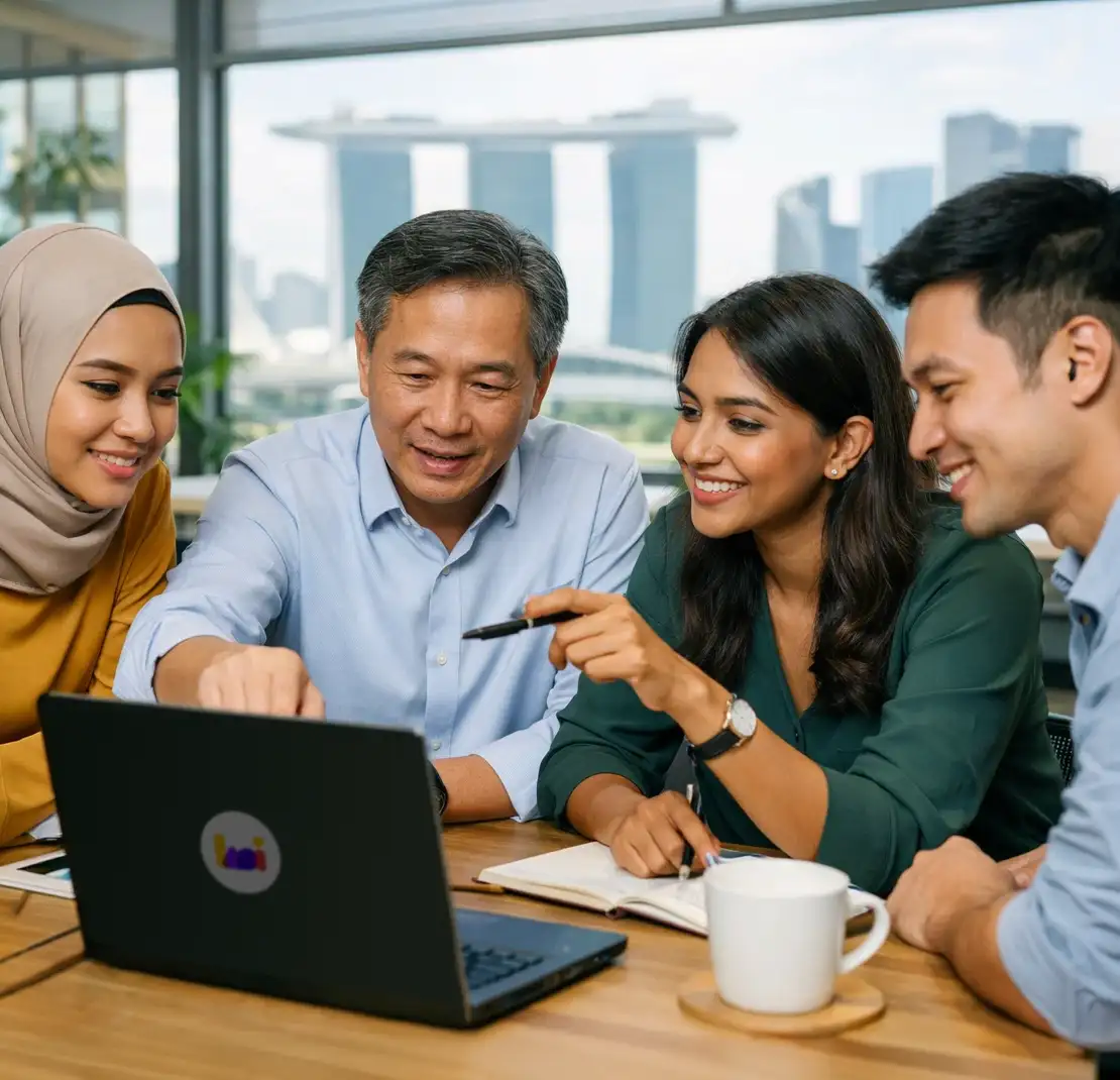 Heicoders Academy team in Singapore office